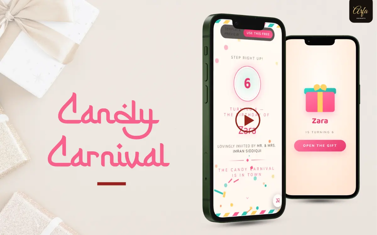 Candy Carnival template preview