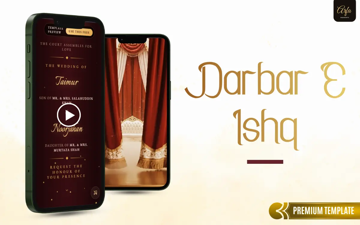 Darbar-e-Ishq template preview