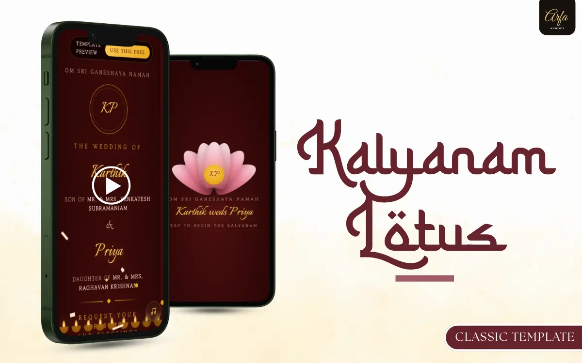 Kalyanam Lotus template preview