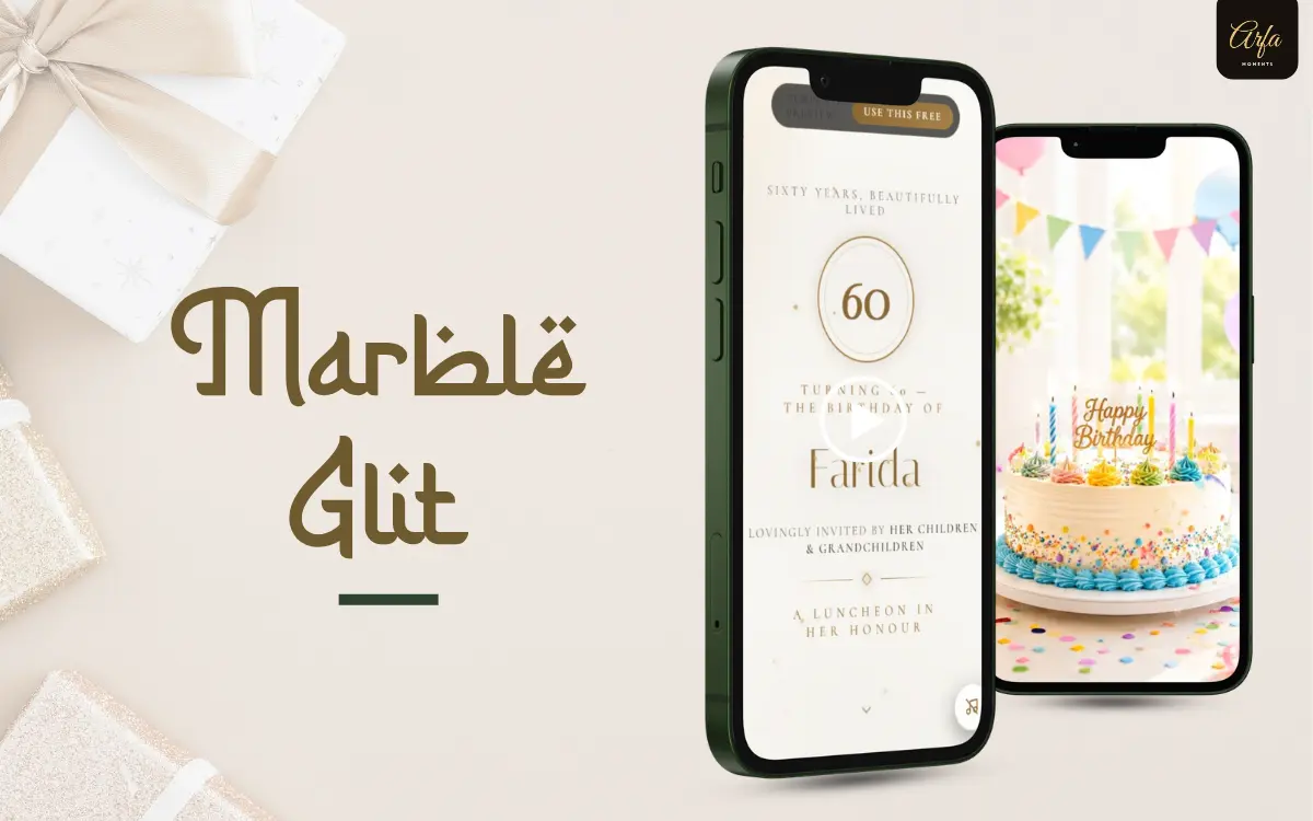 Marble & Gilt template preview