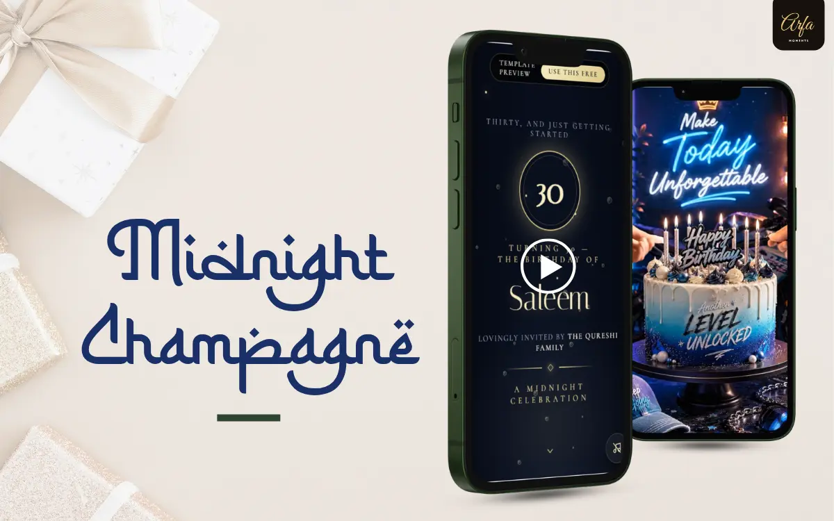 Midnight Champagne template preview